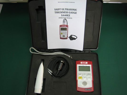 Çift Probe Ultrasonik Kalınlık Ölçer SA40EZ Taşınabilir, 0,8 mm - 225mm Pulse Echo