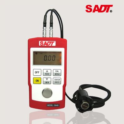 Harga Pengukur Ketebalan dinding ultrasonik SA40 dengan rentang pengujian 0,7-300mm dengan 4 probe berbeda untuk pilihan