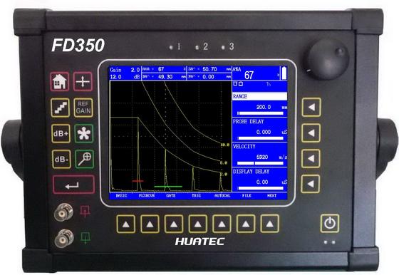 Dijital Taşınabilir DAC, AVG Eğrileri Ultrasonik Hata Dedektörü / UT Kusur Dedektörü FD350USM60