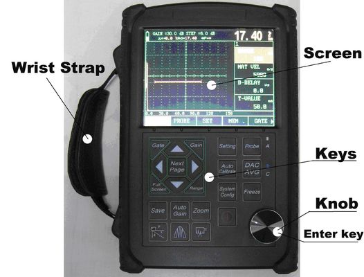 Total ultrasonique numérique 1kg du détecteur FD310 de faille de bouton de mémoire d'USB mini avec la batterie
