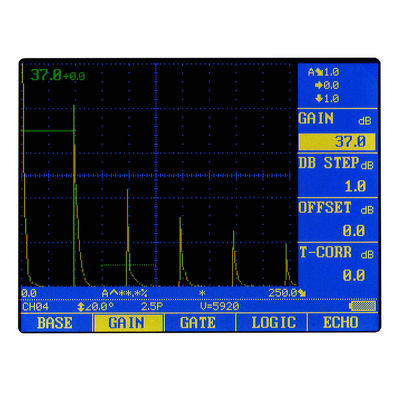 Gama ultrasónica portátil 9999m m MFD500B del detector del defecto del alto rendimiento