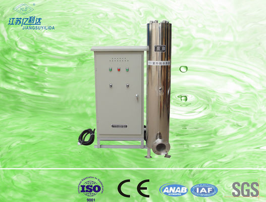 6 ইঞ্চি 60000 LPH ফ্লো রেট, তাপমাত্রা নিয়ন্ত্রণ এই UV জল হাসপাতাল নির্বীজন জন্য সংশোধক