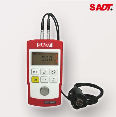 Indicador de grueso ultrasónico portátil eco del pulso de 0.7m m - de 300m m con la punta de prueba dual