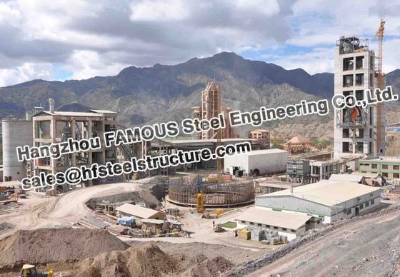 Endüstriyel Yapısal Çelik Fabrikasyon Bolivya Çimento Fabrikası