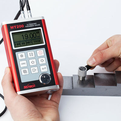 NDT تستر، فلزی دیجیتال التراسونیک ضخامت سنج 0.1 / 0.01mm و قطعنامه