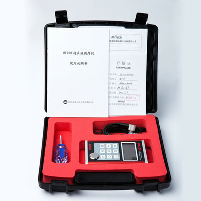 NDT تستر، فلزی دیجیتال التراسونیک ضخامت سنج 0.1 / 0.01mm و قطعنامه