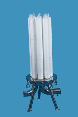 30inch / 5.0 ไมครอนกรงเดี่ยวไส้กรองของเหลวที่มีพื้นที่การกรองที่มีขนาดใหญ่ / PP หรือ Glassfiber เมมเบรน