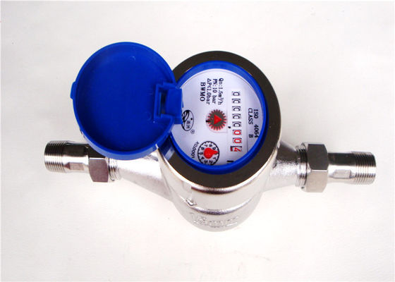 Jet multi de dial seco residente LXSG-15E del contador del agua del acero inoxidable