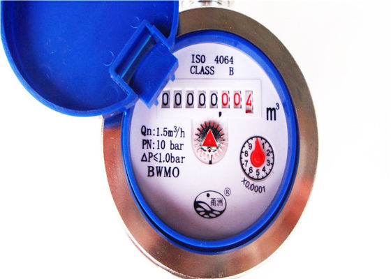Jet multi de dial seco residente LXSG-15E del contador del agua del acero inoxidable