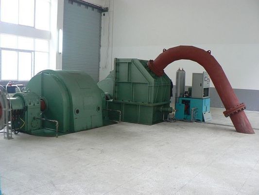 Νερού υδρο στρόβιλοι 500KW Pelton ηλεκτρικής ενέργειας γεννητριών τροφοδοτημένοι ενέργεια σε 200MW