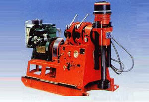 GXY-2 thủy lực Chuck Skid Mounted giàn khoan với chống rung Meter