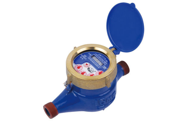 ของเหลวที่ปิดสนิทน้ำเมตรที่อยู่อาศัย / ใบพัดล้อทองเหลืองน้ำเย็น Meter LXSY-15E