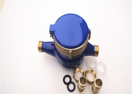 DN15mm Brass Meters nước dân cư, Vane Wheel Rotary đồng hồ nước LXSG-15E