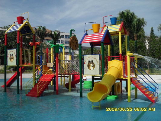 Fun ngoài trời Aqua Splash Công viên nước Thiết bị, Cư nước slide