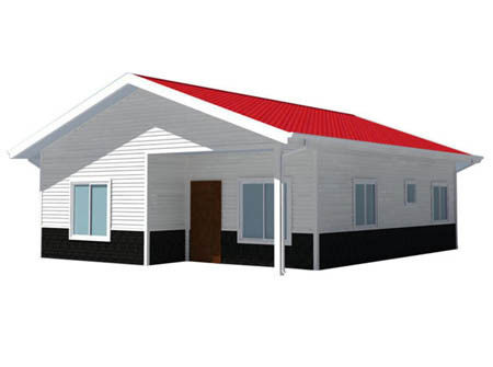 Μεταφερόμενο κατοικημένο Prefab μορφωματικό σπίτι 3 κρεβατοκάμαρων με την επιτροπή σάντουιτς