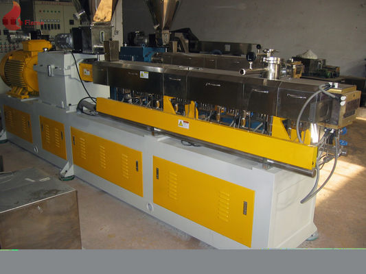 PLC Co - a extrusora plástica de giro faz à máquina o parafuso gêmeo da liga de modular