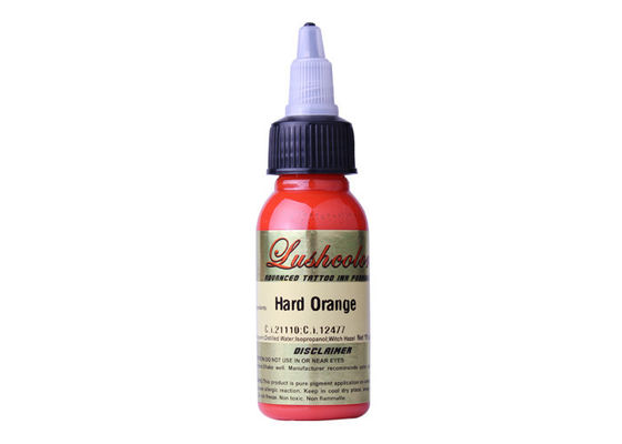 Bitki Özü Kalıcı Sabit Portakal 1 Oz Dövme Mürekkebi Sıvı Toz Pigment