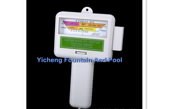 Acqua di plastica pH/tester del CL2 per le piscine e le stazioni termali con la batteria