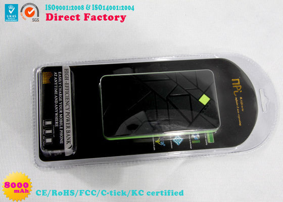พลาสติก OEM / ODM LI-Polymer 8000mah แบตเตอรี่โทรศัพท์มือถือสำรองสำหรับสินค้าดิจิตอล