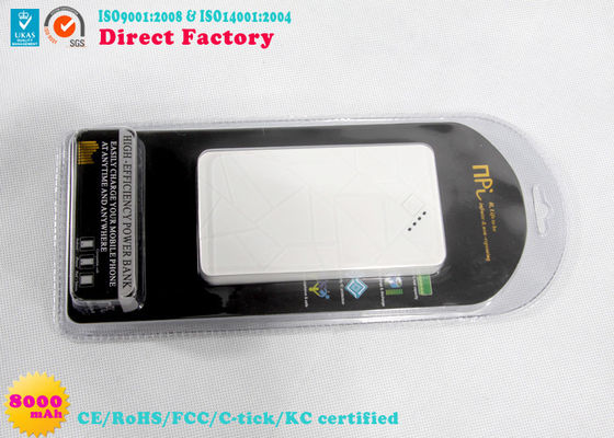 พลาสติก OEM / ODM LI-Polymer 8000mah แบตเตอรี่โทรศัพท์มือถือสำรองสำหรับสินค้าดิจิตอล
