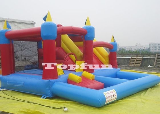 20ft Inflatable 4 in 1 Combo Jumping Castle Jump And Slide Dengan Bola Plastik Pit