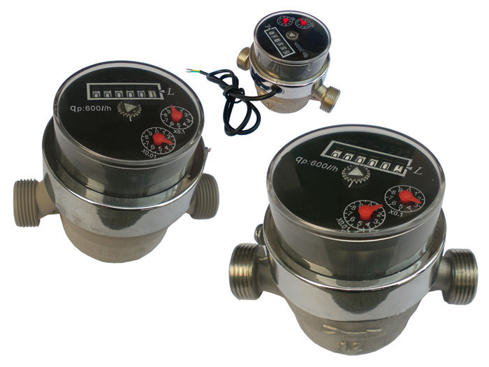 Plastic Resident Mechanical Water Meter / Drinking Water Measuring ...