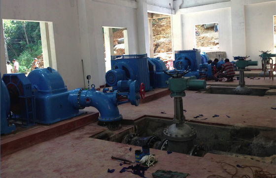 250KW - 1MW Turgo Tua bin với thép không gỉ Runner 70m - 180M nước Head